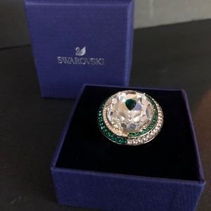 Swarovski Black Baroque Cocktail Ring